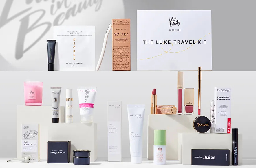 Latest in Beauty The Luxe Travel Kit 2024 Latest in Beauty The Luxe Travel Kit 2024