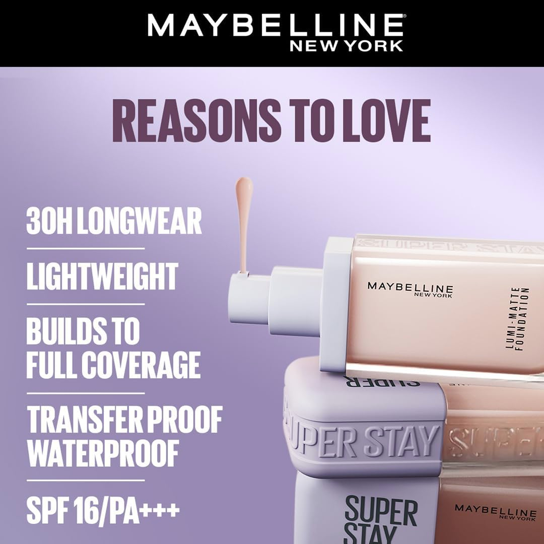 Maybelline Super Stay up to 30H Lumi-Matte Foundation Maybelline Super Stay up to 30H Lumi-Matte Foundation