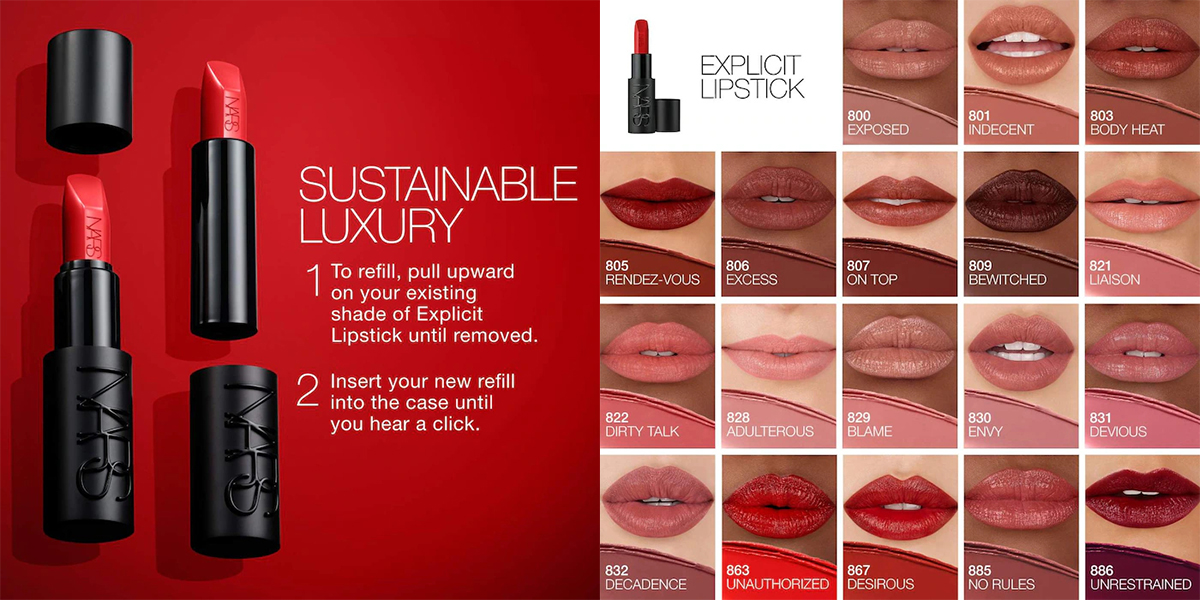 NARS Explicit Refillable Satin Lipstick NARS Explicit Refillable Satin Lipstick