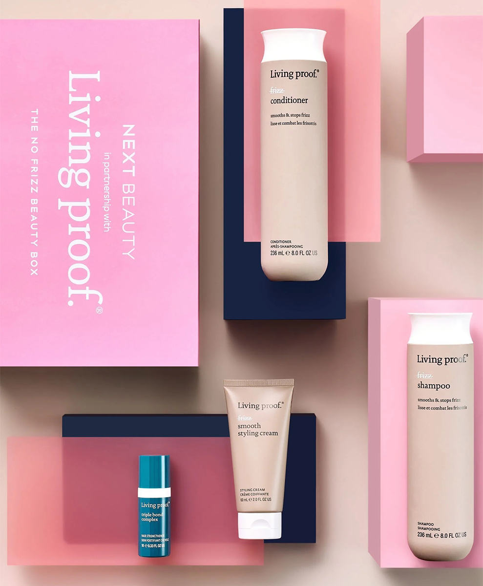 Next x Living Proof No Frizz Beauty Box 2024 Next x Living Proof No Frizz Beauty Box 2024