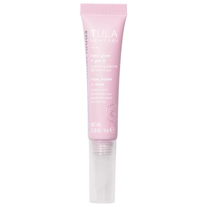 TULA Skincare Rose Glow + Get It Hydrating Peptide Lip Treatment TULA Skincare Rose Glow + Get It Hydrating Peptide Lip Treatment