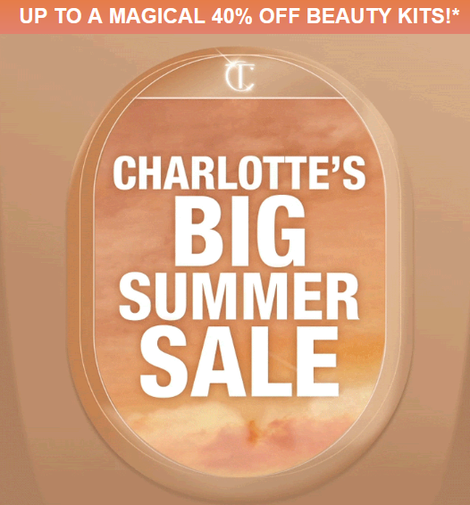 Up to 40% off sale at Charlotte Tilbury