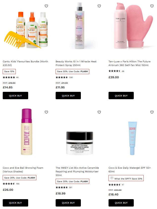 25% off selected at Lookfantastic