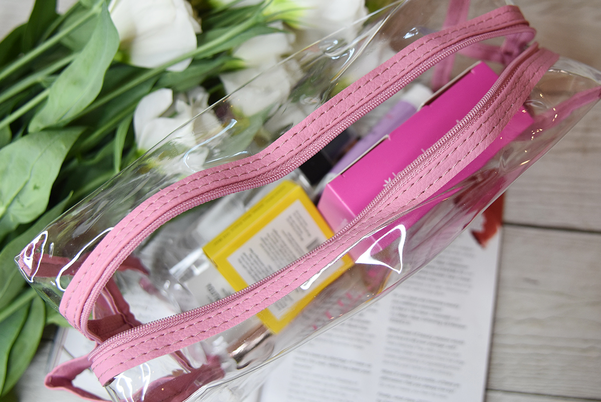 Lookfantastic Clear Travel Bag in Pink Lookfantastic Clear Travel Bag in Pink