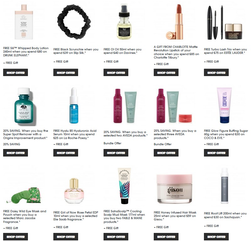 Gift with purchase offers at Sephora UK Gift with purchase offers at Sephora UK