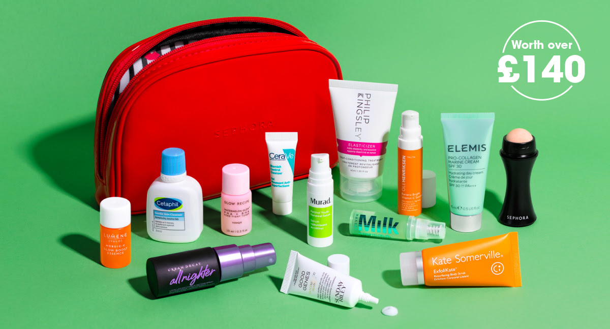 Sephora UK Game, Set, Glow Beauty Bag 2024