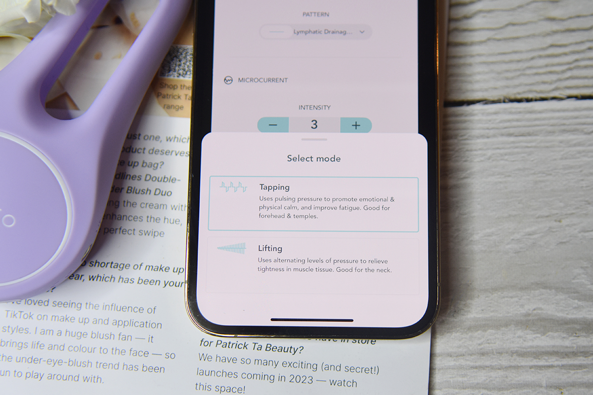 FOREO BEAR 2 for Eyes and Lips settings