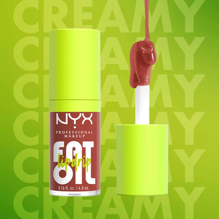 NYX Professional Makeup Fat Oil Lip Drip, Lip Gloss- Splash Of Cream NYX Professional Makeup Fat Oil Lip Drip, Lip Gloss- Splash Of Cream
