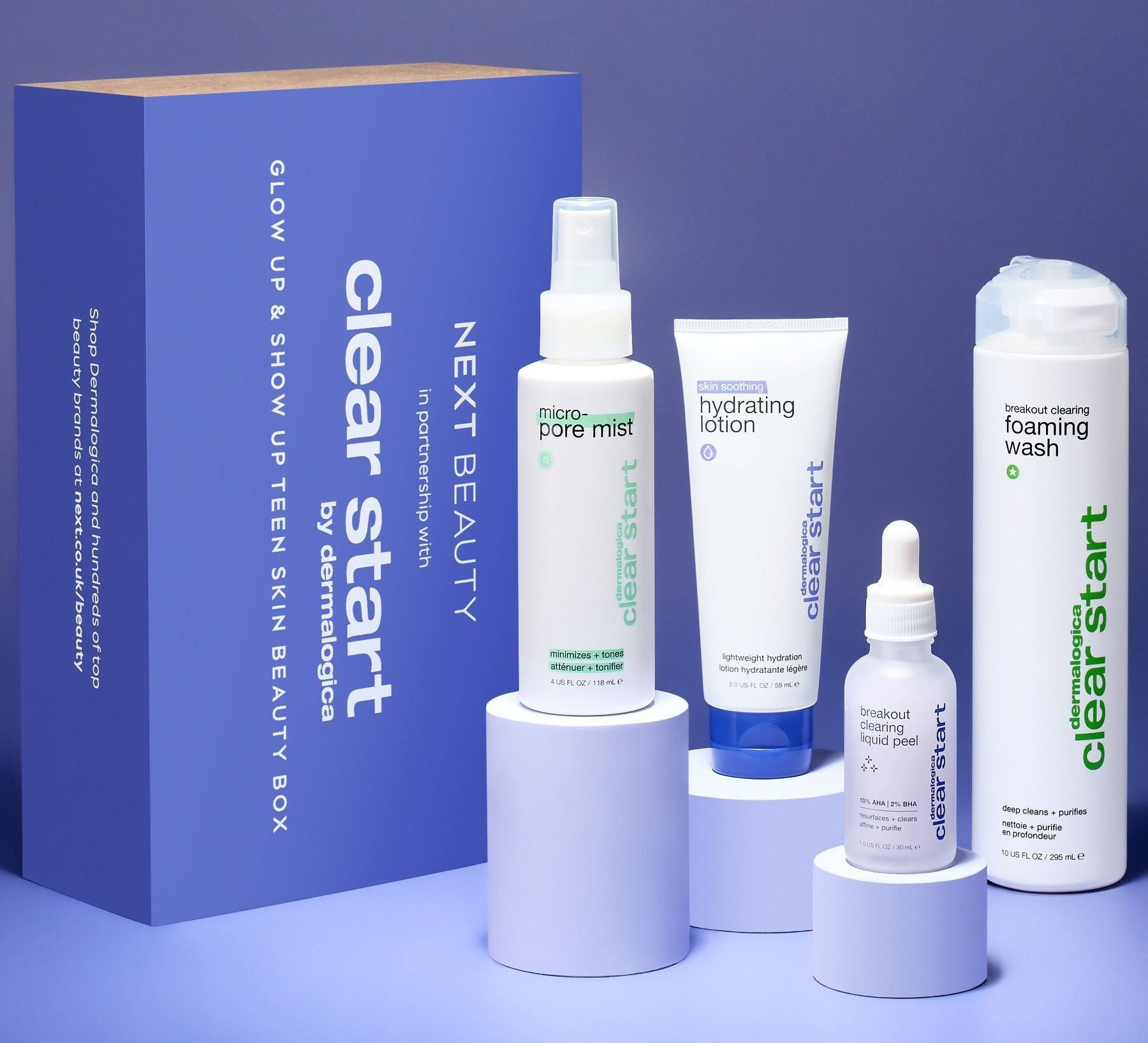 Next x Dermalogica Glow Up and Show Up Teen Skin Beauty Box 2024