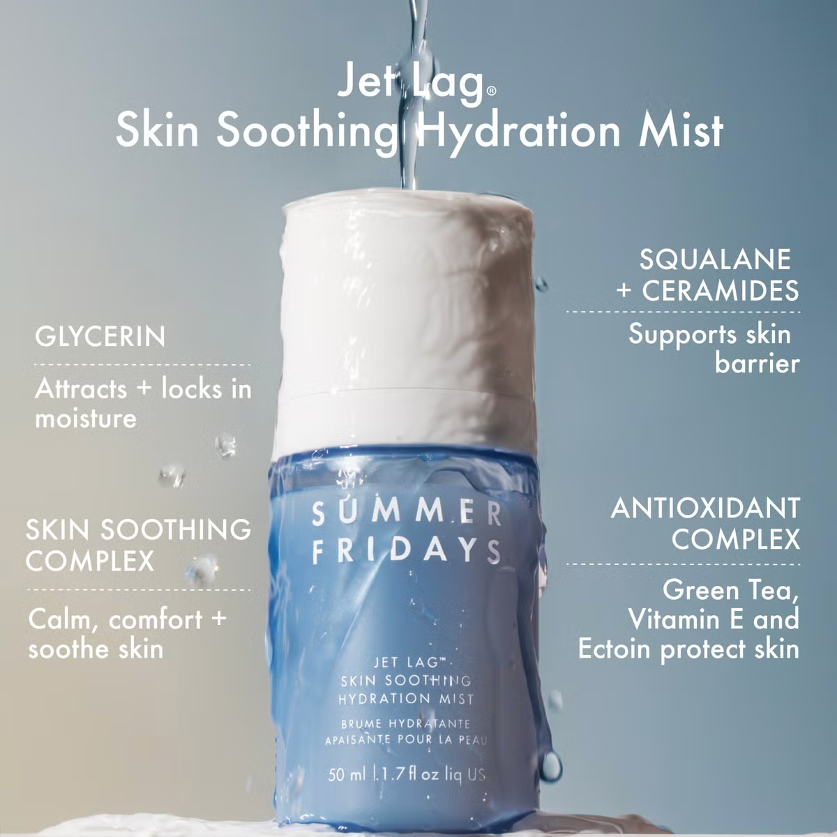 Summer Fridays Jet Lag Skin Soothing Hydration Mist Summer Fridays Jet Lag Skin Soothing Hydration Mist
