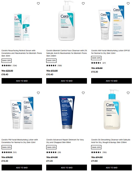 20% off CeraVe at Cult Beauty 20% off CeraVe at Cult Beauty