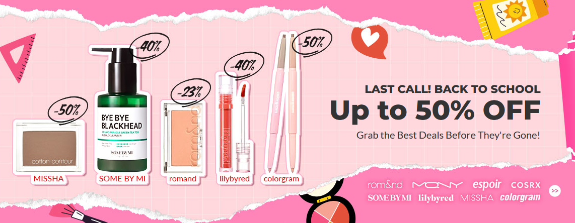 Up to 50% off sale at Yesstyle Up to 50% off sale at Yesstyle