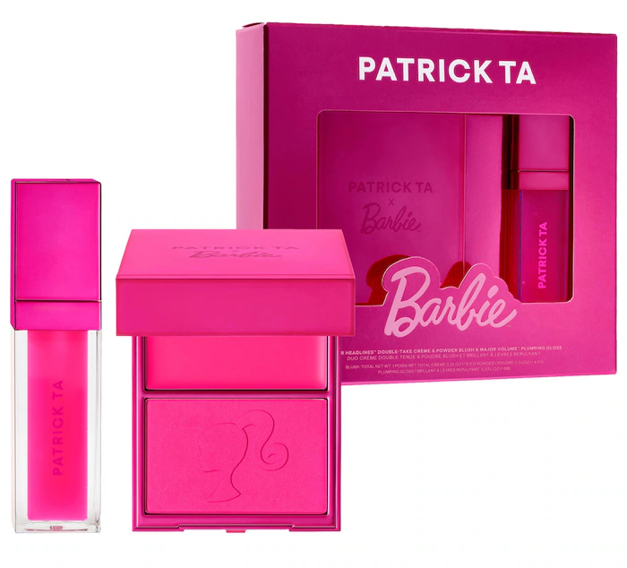 Patrick Ta x Barbie™ Blush Duo and Lip Plumper Set Patrick Ta x Barbie™ Blush Duo and Lip Plumper Set