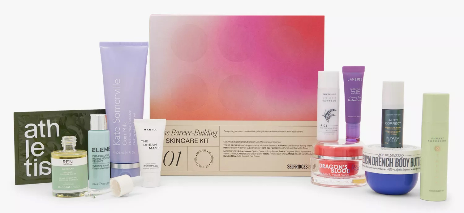Selfridges AW24 Skin Hydration The Barrier-Building Skincare Kit