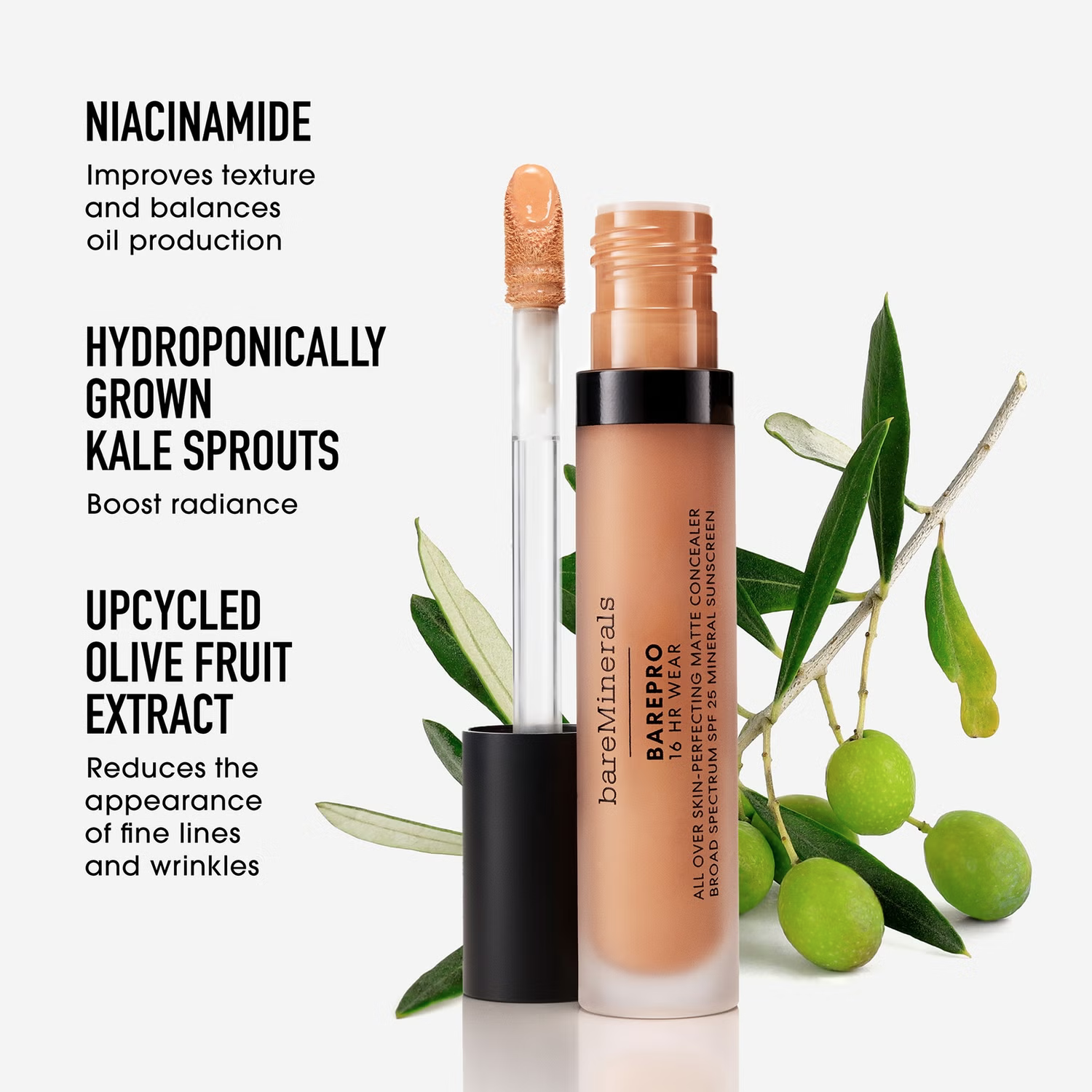 bareMinerals Barepro All-Over Skin-Perfecting Matte Concealer Mineral Spf20 bareMinerals Barepro All-Over Skin-Perfecting Matte Concealer Mineral Spf20