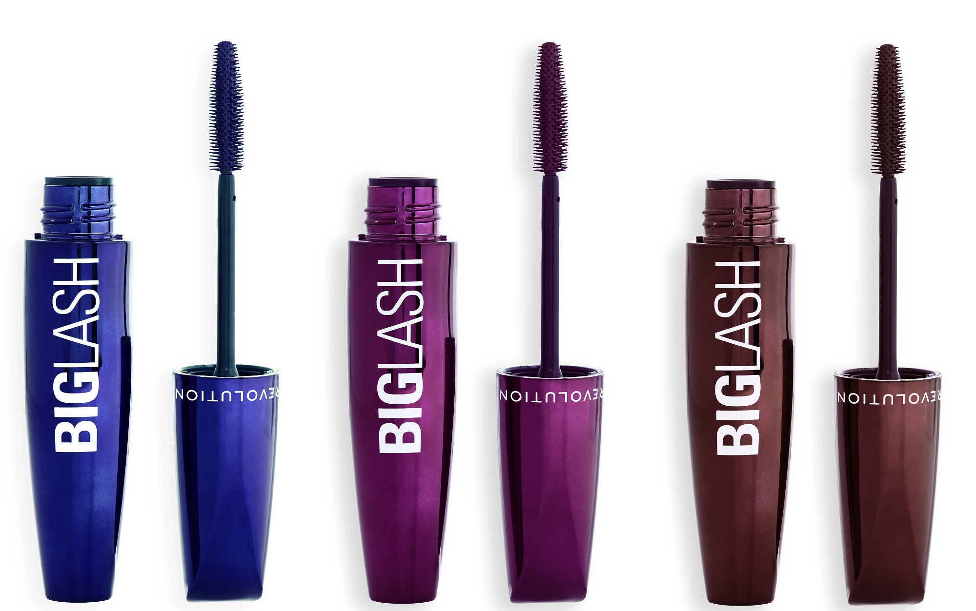 3 new shades of the Revolution Big Lash Mascara 