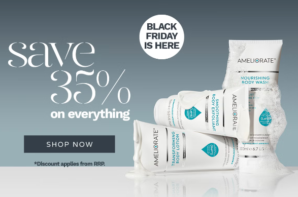 Black Friday at Ameliorate: Up to 35% off Black Friday at Ameliorate: Up to 35% off