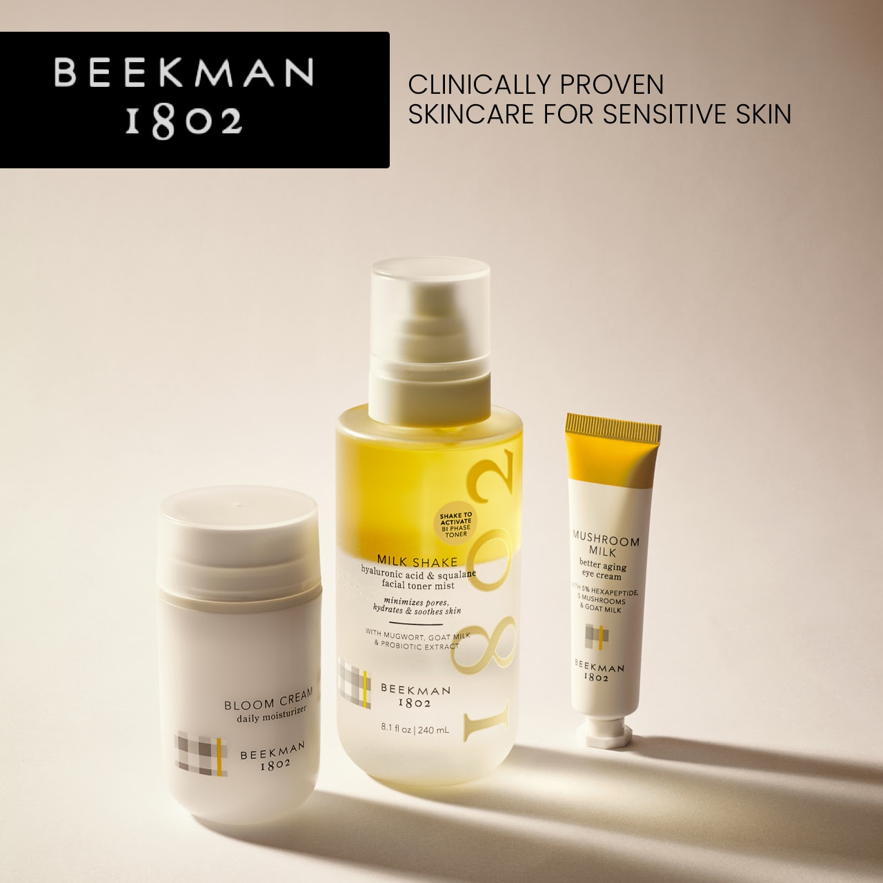 Beekman 1802 has landed to BEAUTY BAY Beekman 1802 has landed to BEAUTY BAY