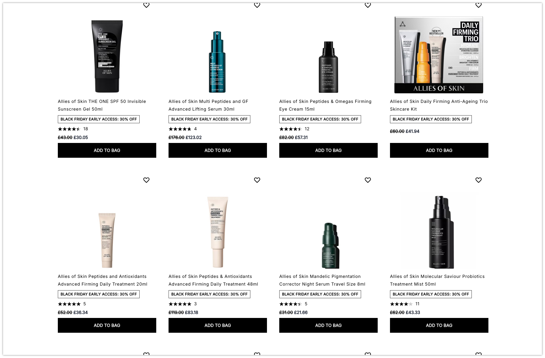 30% off Allies of Skin at Cult Beauty