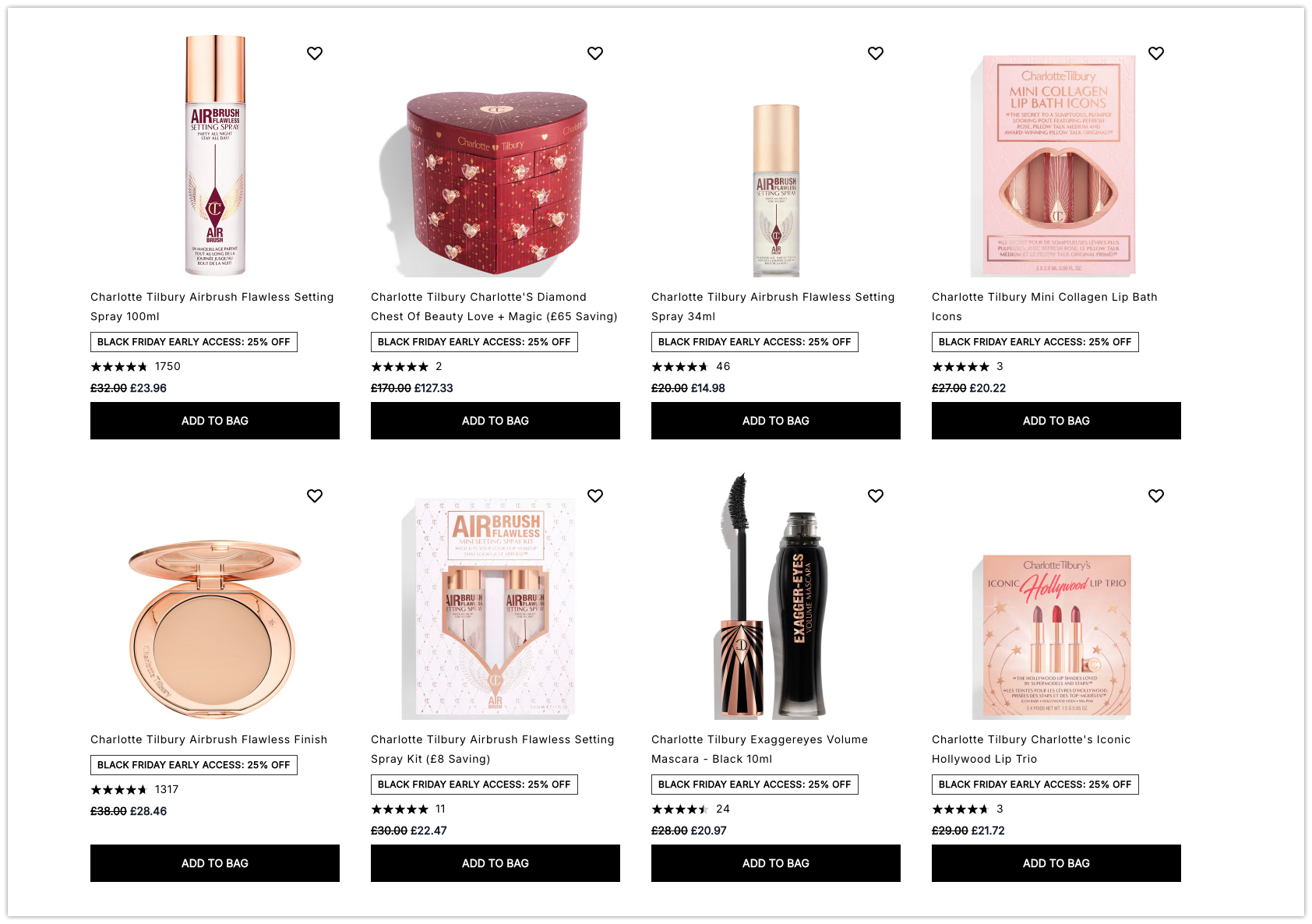 25% off Charlotte Tilbury at Cult Beauty