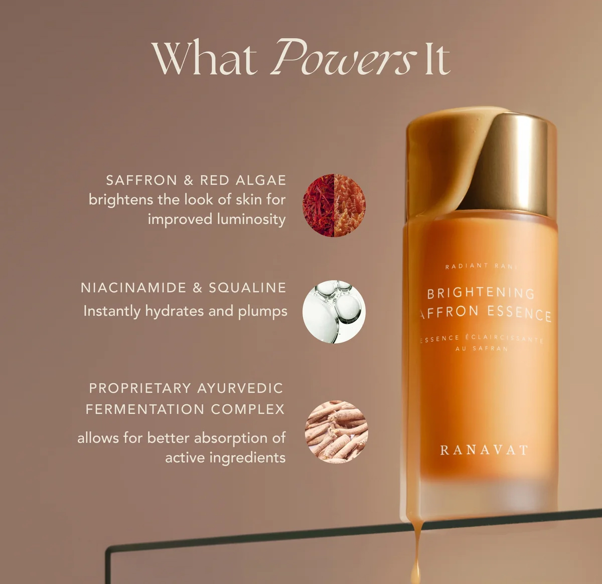 RANAVAT Radiant Rani Brightening Saffron Essence RANAVAT Radiant Rani Brightening Saffron Essence