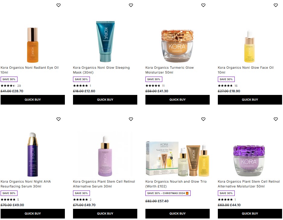 30% off Kora Organics at Lookfantastic 30% off Kora Organics at Lookfantastic