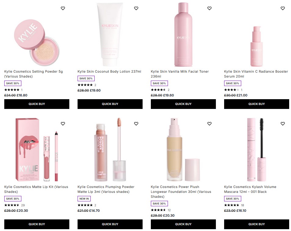 30% off Kylie Cosmetics at Lookfantastic 30% off Kylie Cosmetics at Lookfantastic