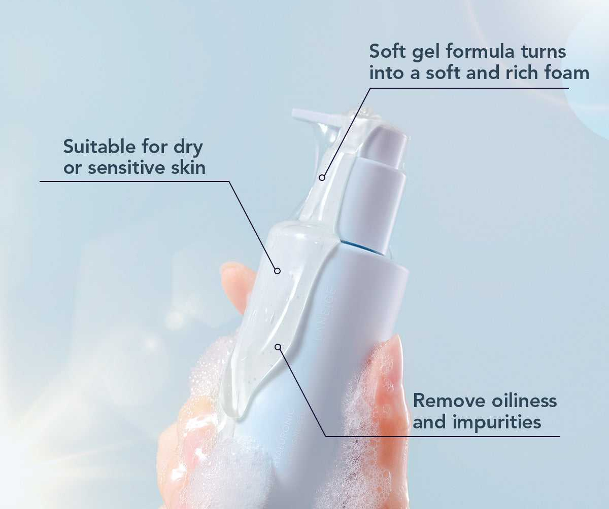 Laneige Waterbank Foaming Gel Cleanser with Hyaluronic Acid Laneige Waterbank Foaming Gel Cleanser with Hyaluronic Acid