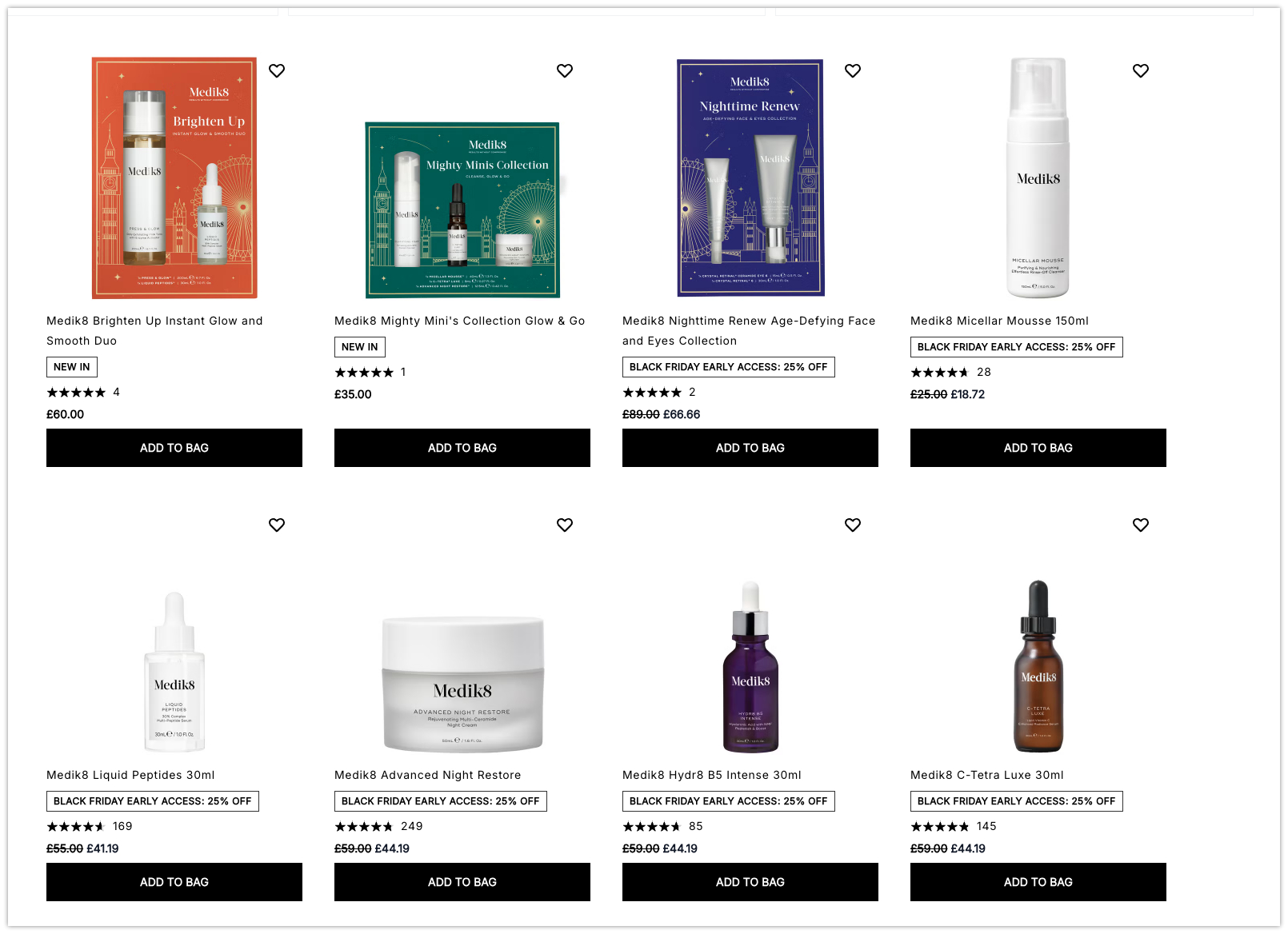 25% off Medik8 at Cult Beauty
