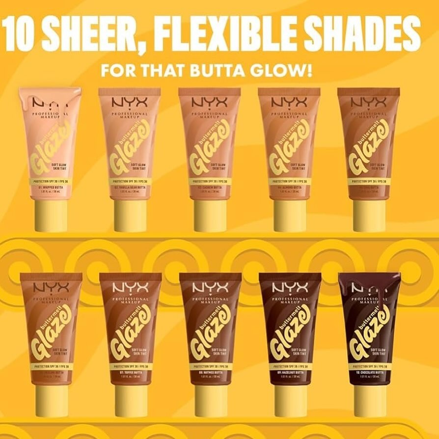 NYX Buttermelt Glaze Soft Glow Skin Tint SPF30 NYX Buttermelt Glaze Soft Glow Skin Tint SPF30