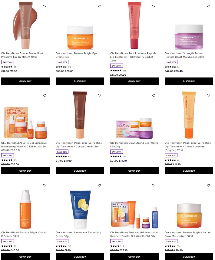 30% off Ole Henriksen at Lookfantastic 30% off Ole Henriksen at Lookfantastic