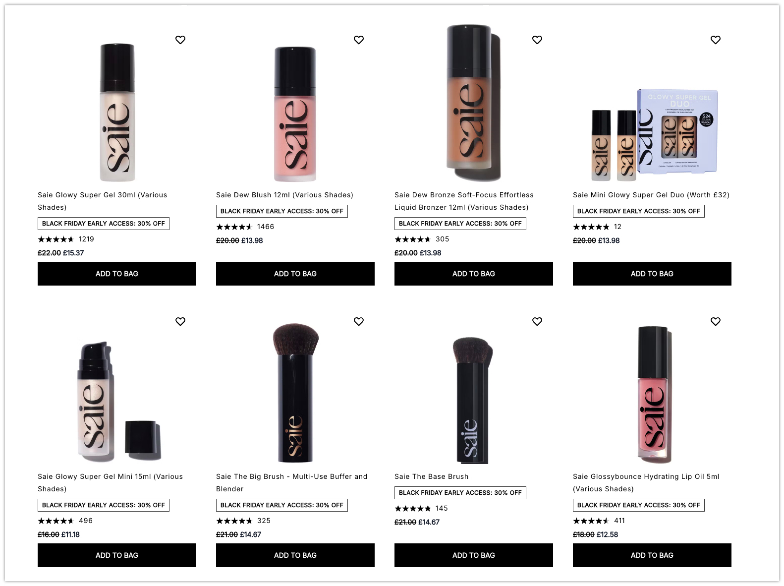 30% off Saie at Cult Beauty