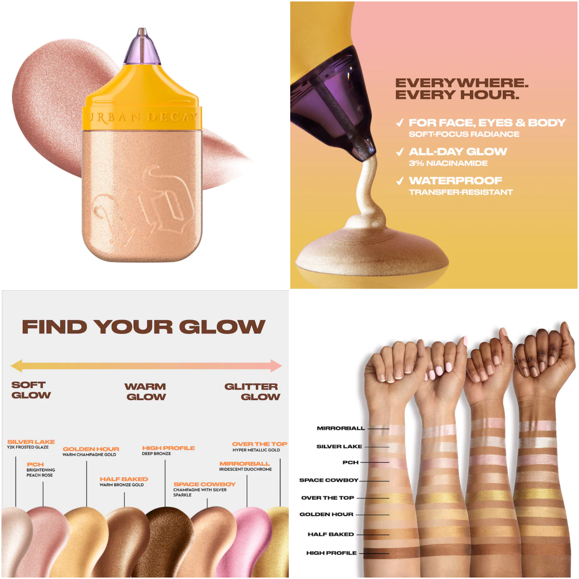 Urban Decay Face Bond Luminizer Waterproof Glow Drops for Face + Body Urban Decay Face Bond Luminizer Waterproof Glow Drops for Face + Body