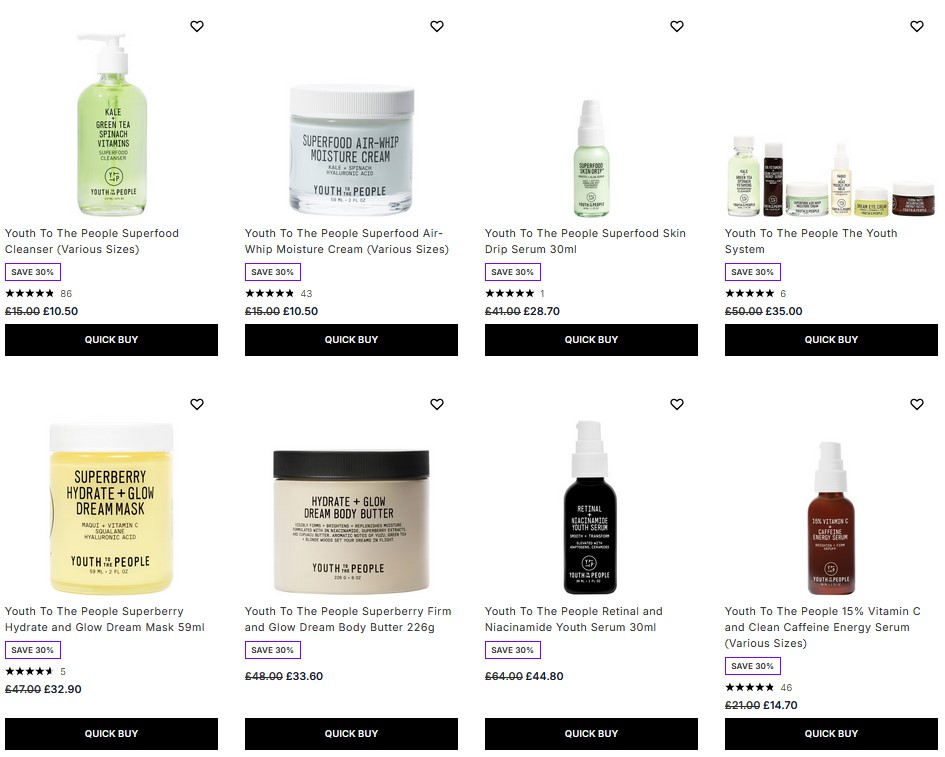 30% off Youth To The People at Lookfantastic 30% off Youth To The People at Lookfantastic