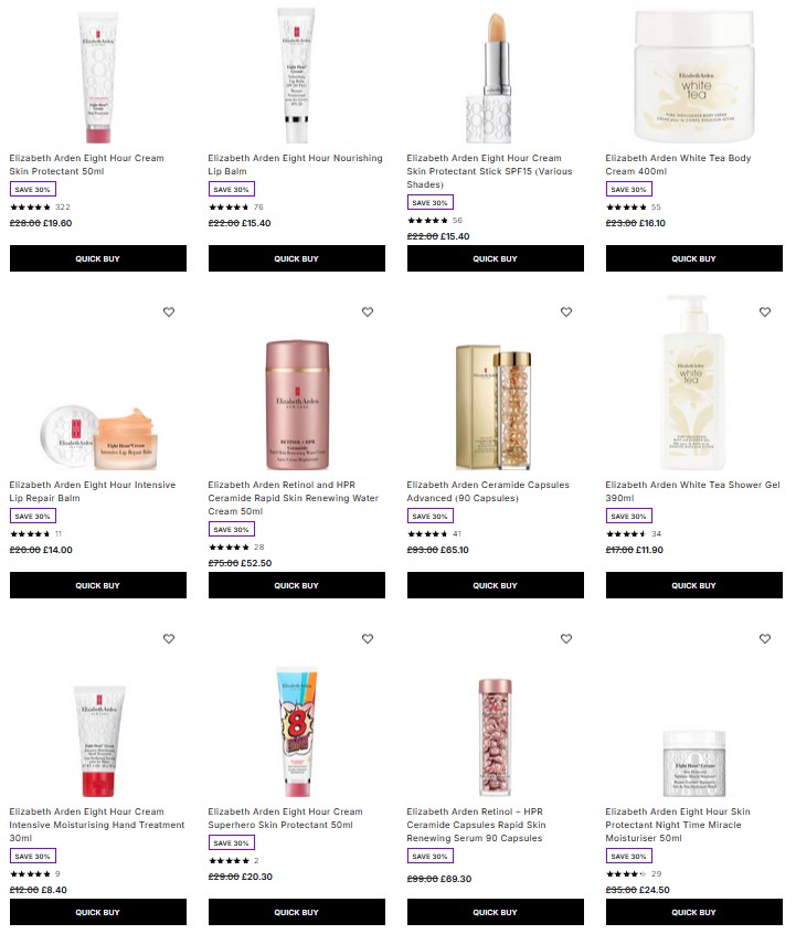 30% off Elizabeth Arden at Lookfantastic 30% off Elizabeth Arden at Lookfantastic