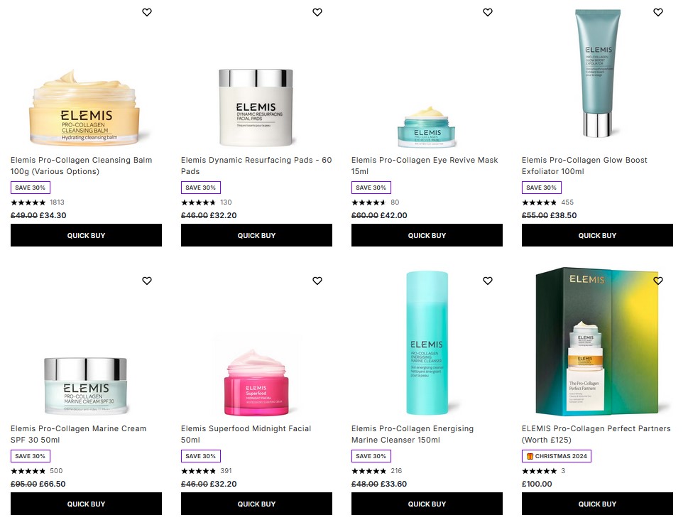30% off Elemis at Lookfantastic 30% off Elemis at Lookfantastic