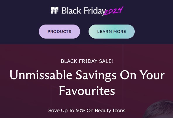 Black Friday at Face the Future: Up to 60% on Beauty Black Friday at Face the Future: Up to 60% on Beauty