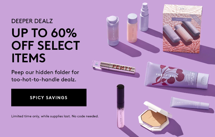 Black Friday at Fenty Beauty: Up to 60% off selected Black Friday at Fenty Beauty: Up to 60% off selected