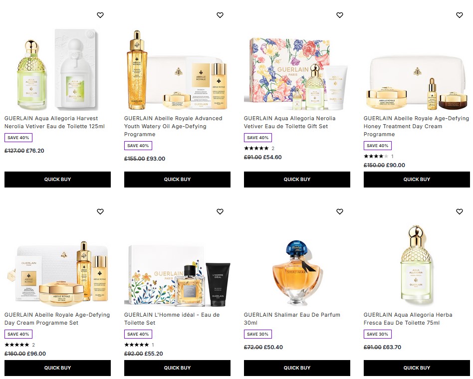 Up to 40% off GUERLAIN at Lookfantastic Up to 40% off GUERLAIN at Lookfantastic