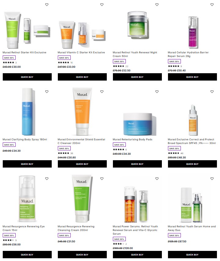 30% off Murad at Lookfantastic 30% off Murad at Lookfantastic