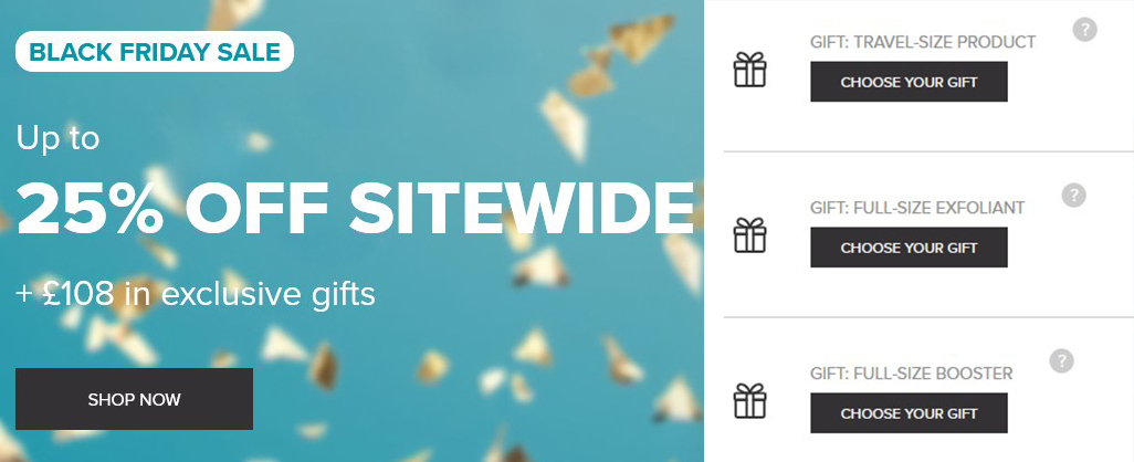 Black Friday at Paula's Choice: 25% off sitewide +  Free Gifts Black Friday at Paula's Choice: 25% off sitewide +  Free Gifts