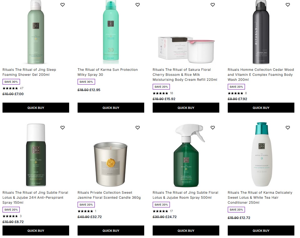 Up to 30% off Rituals at Lookfantastic Up to 30% off Rituals at Lookfantastic