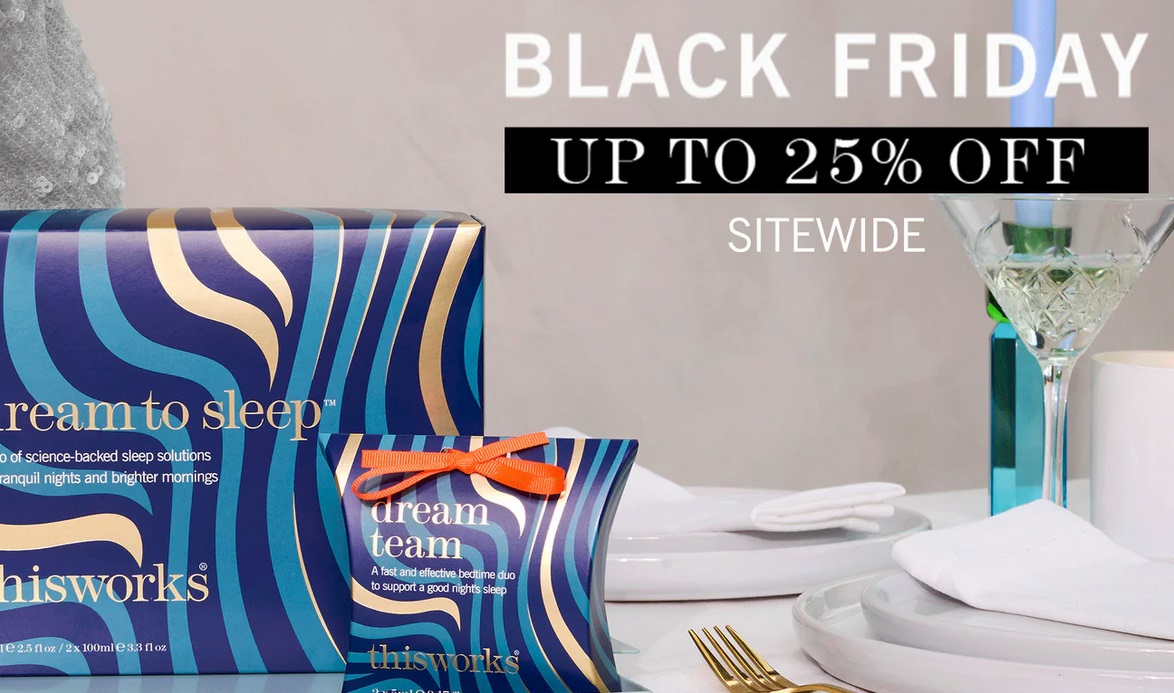 Black Friday at This Works: Up to 25% off sitewide Black Friday at This Works: Up to 25% off sitewide