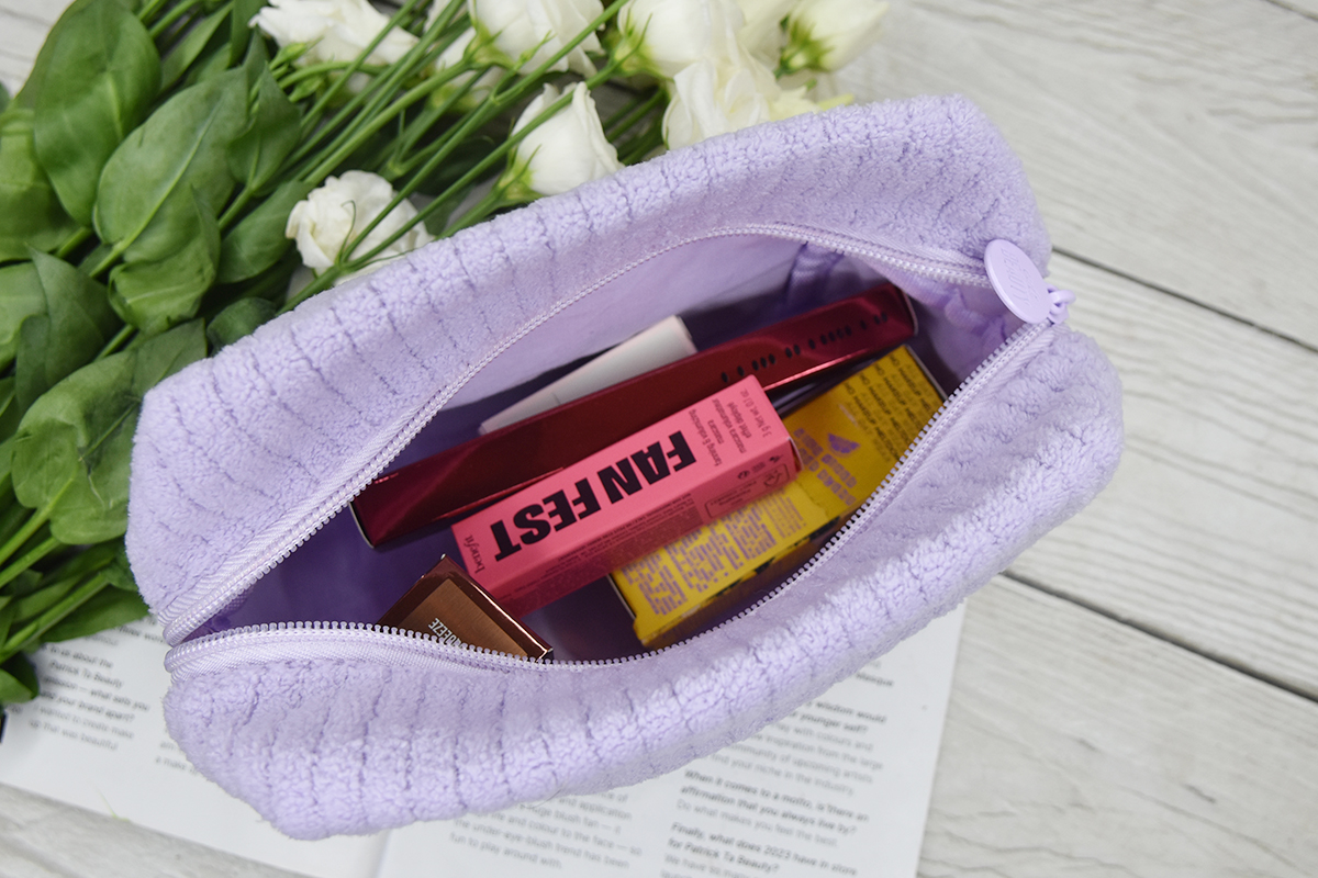 Cult Beauty Lilac Towelling Bag Cult Beauty Lilac Towelling Bag