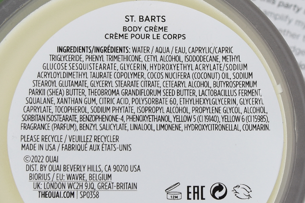 OUAI St. Barts Body Crème