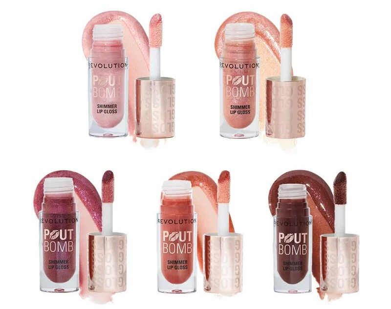 Revolution Pout Bomb Shimmer Gloss Berry Lustre Revolution Pout Bomb Shimmer Gloss Berry Lustre