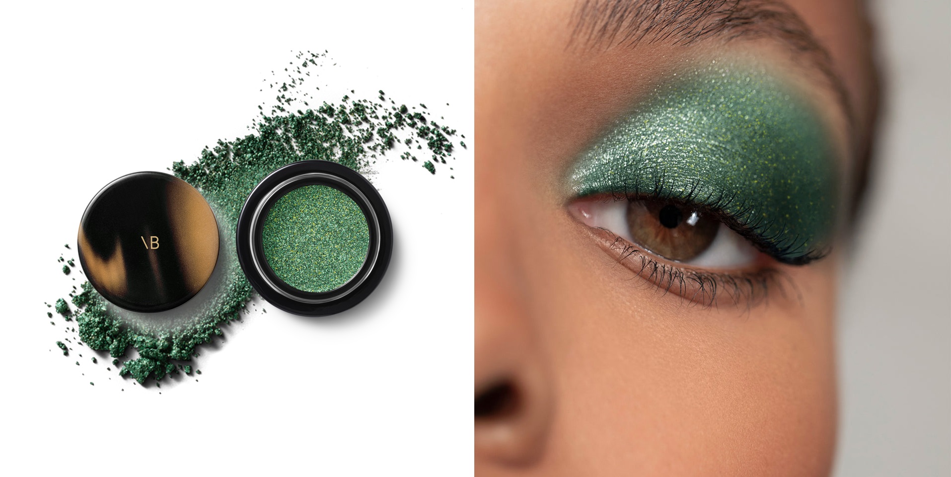 Victoria Beckham Beauty Lid Lustre Shimmering Eyeshadow Pot In Emerald Victoria Beckham Beauty Lid Lustre Shimmering Eyeshadow Pot In Emerald