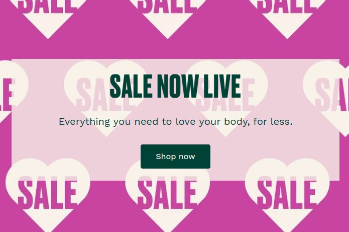 Up to 50% off sale at The Body Shop Up to 50% off sale at The Body Shop