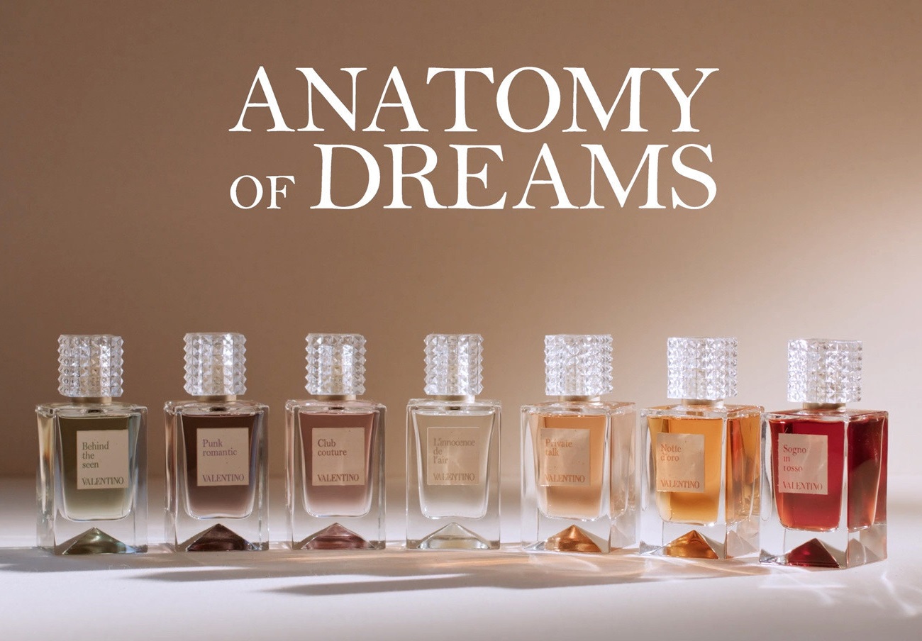 Valentino Beauty Anatomy of Dreams fragrance collection Valentino Beauty Anatomy of Dreams fragrance collection