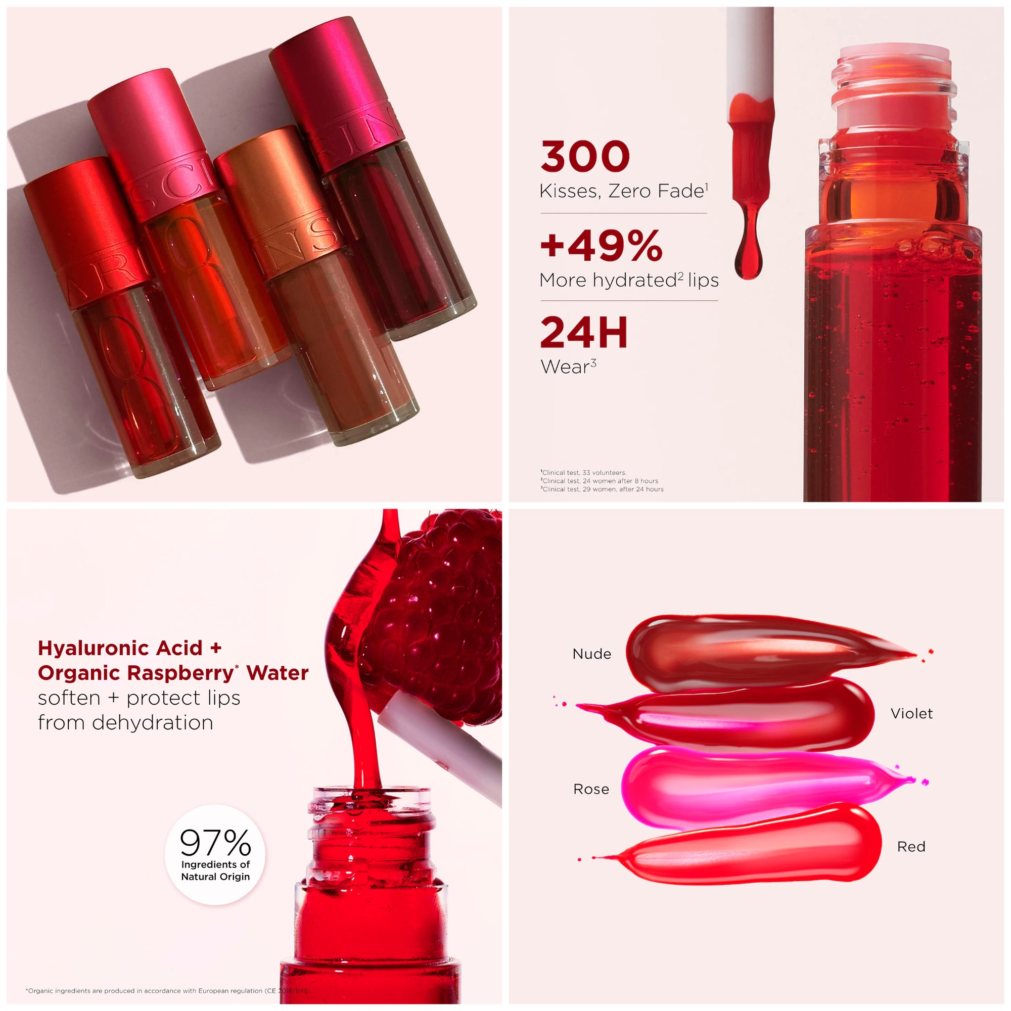 Clarins has released the Hydrating Water Lip Stain Kiss-Proof & Matte Finish Clarins has released the Hydrating Water Lip Stain Kiss-Proof & Matte Finish